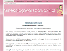 Tablet Screenshot of ginekologwarszawa24.pl